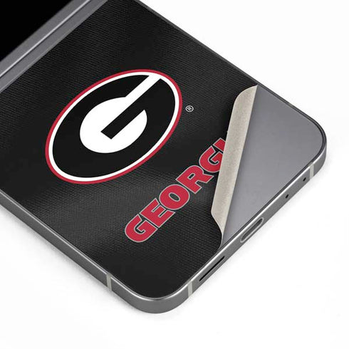 University of Georgia Black Jersey Galaxy Z Flip6 Skin